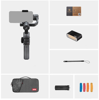 Zhiyun Smooth 5 Smartphone Gimbal Stabilizer for iPhone 14 Pro Max Plus 13 Mini 12 11 XS X XR 8 Professional 3-Axis Phone Gimbal Video Stabilizer with Face Object Tracking Timelapse