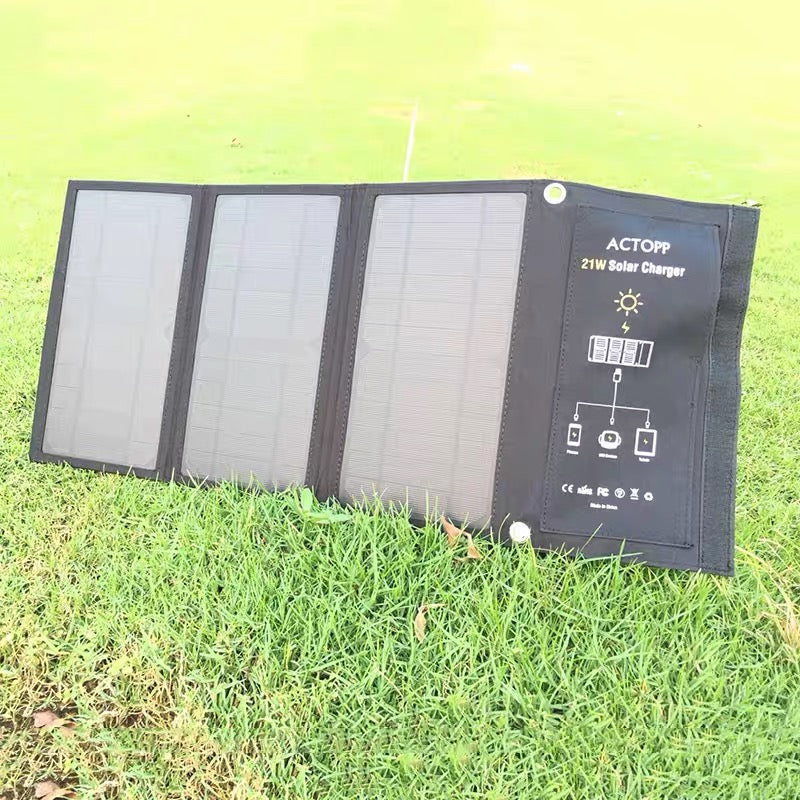 Outdoor Portable Folding USB Solar panel power bank Charger