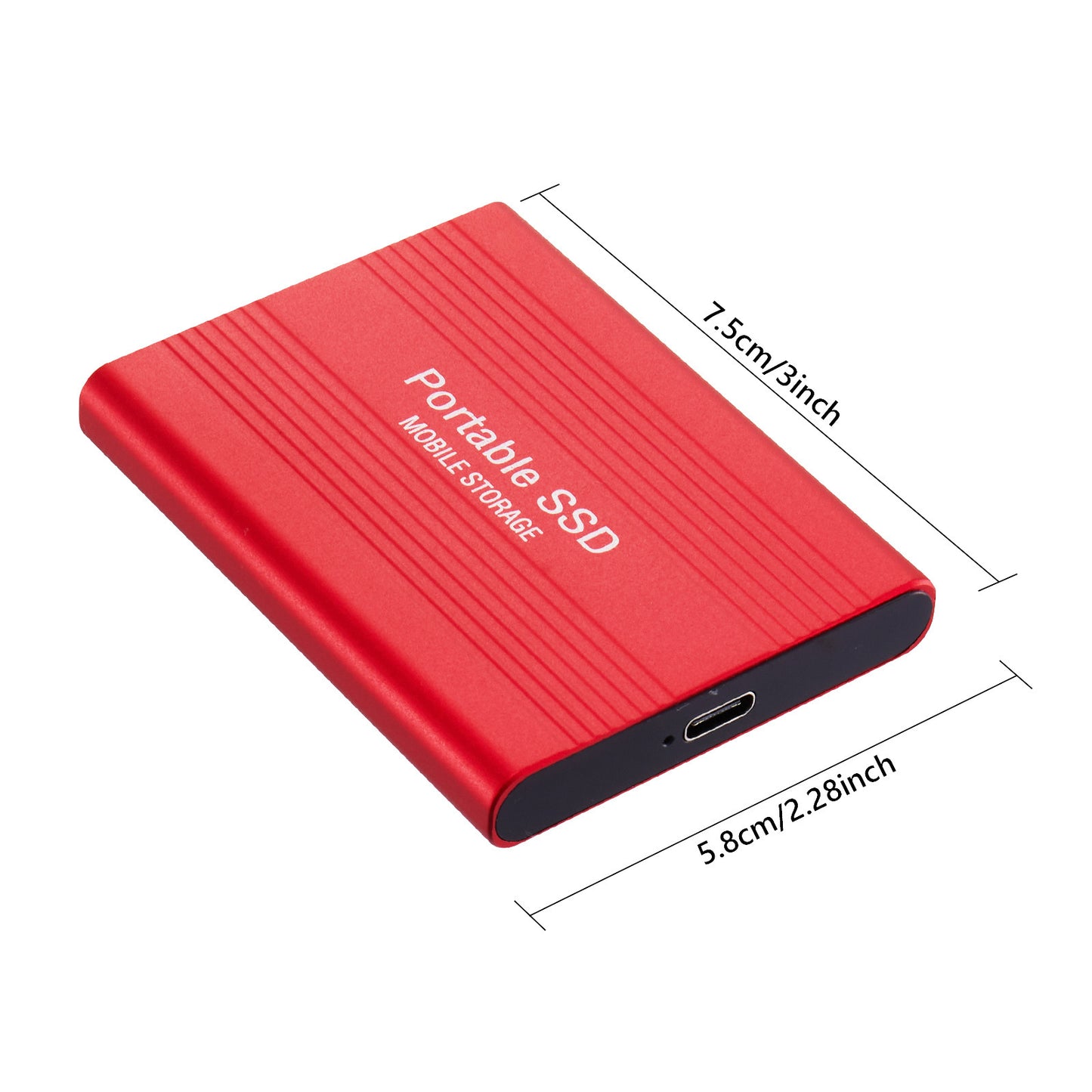 Portable SSD USB 3.1 Mobile Solid State Hard Drive Type C High Speed Hard Disk