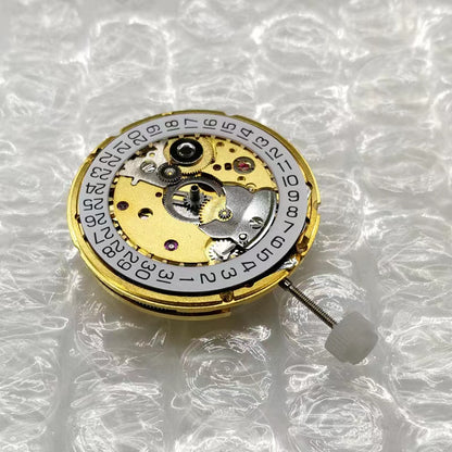 Asian 2824-2 Gold Automatikwerk Weißes Datumsrad